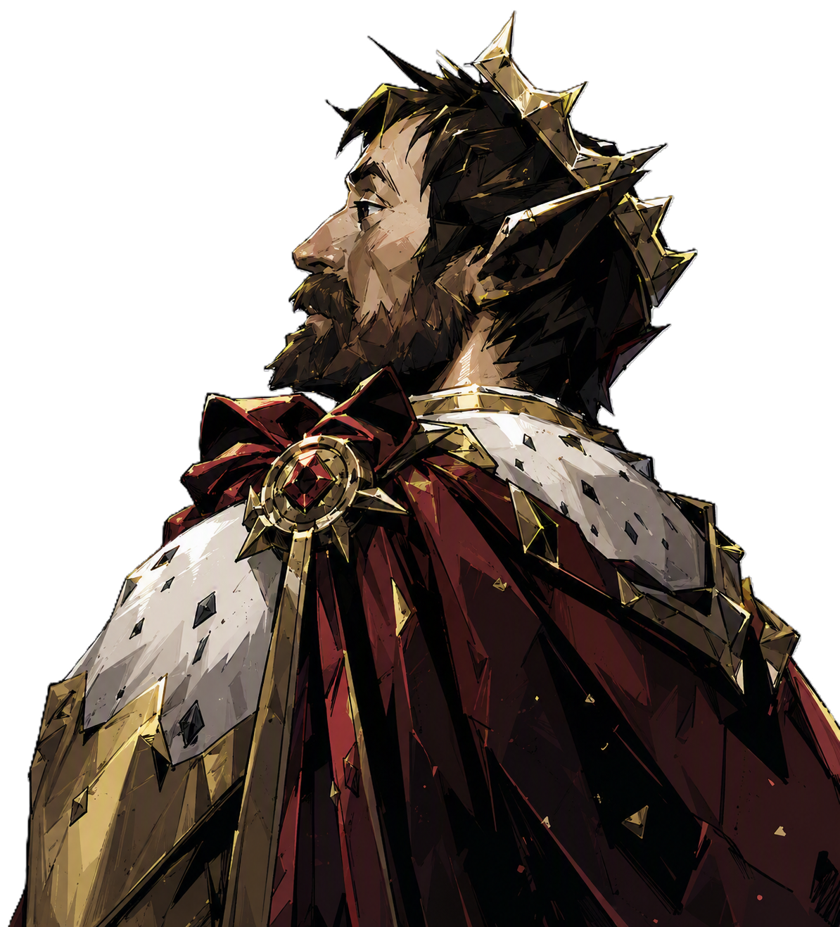 Illustrated portrait of Midas